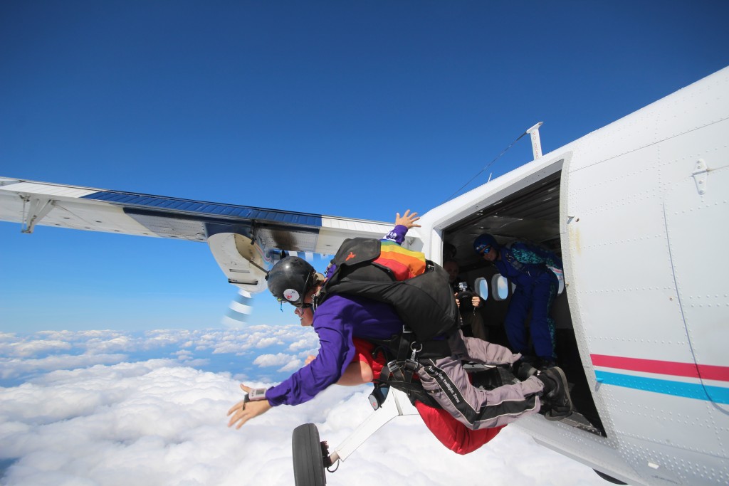 Jumping out of a perfectly good airplane SkyVenture & Surf's Up New
